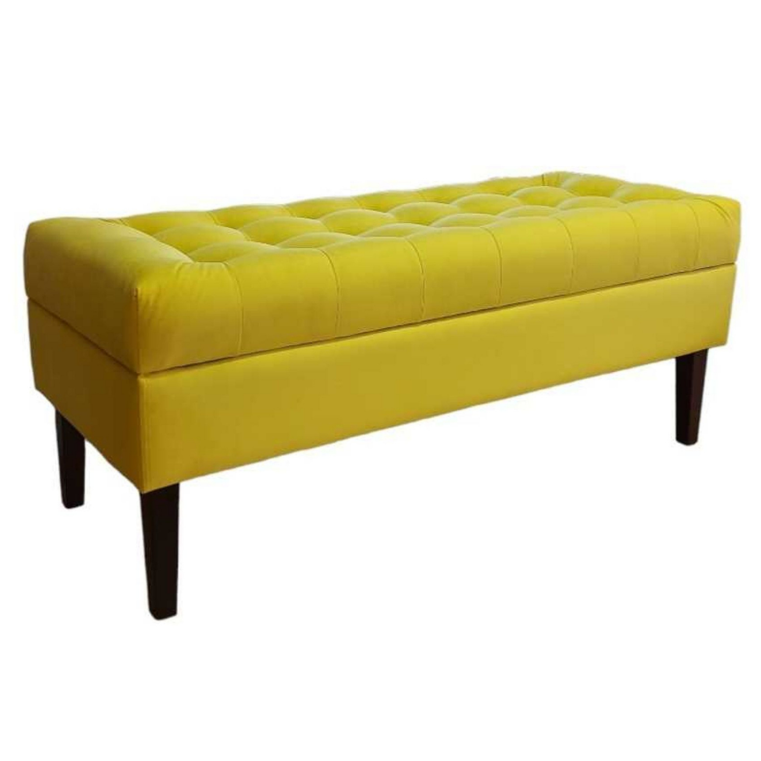 BANQUETA TAPICERIA MODERNA PORTOFINO 2 CUERPOS FELPA BAÚL - 2