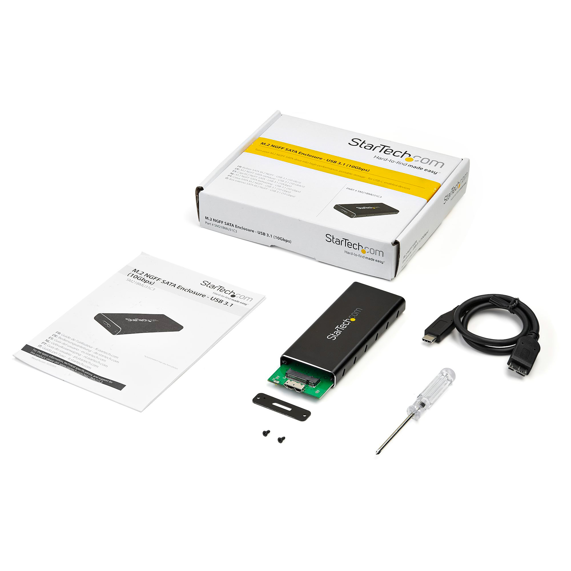 COFRE ADAPTADOR M.2 NGFF A USB 3.1 CON CARCASA PROTECTORA - 6