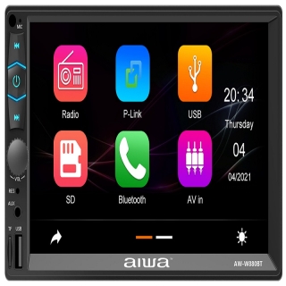 RADIO AUTO 2 DIN MIRRORLINK TOUCH DE 7'''' AIWA W880BT | Negro - 1