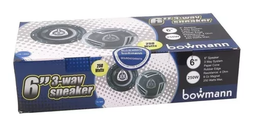 PARLANTES AUTO BOWMANN 16CM 3 VIAS 250W TS-1650 - 3