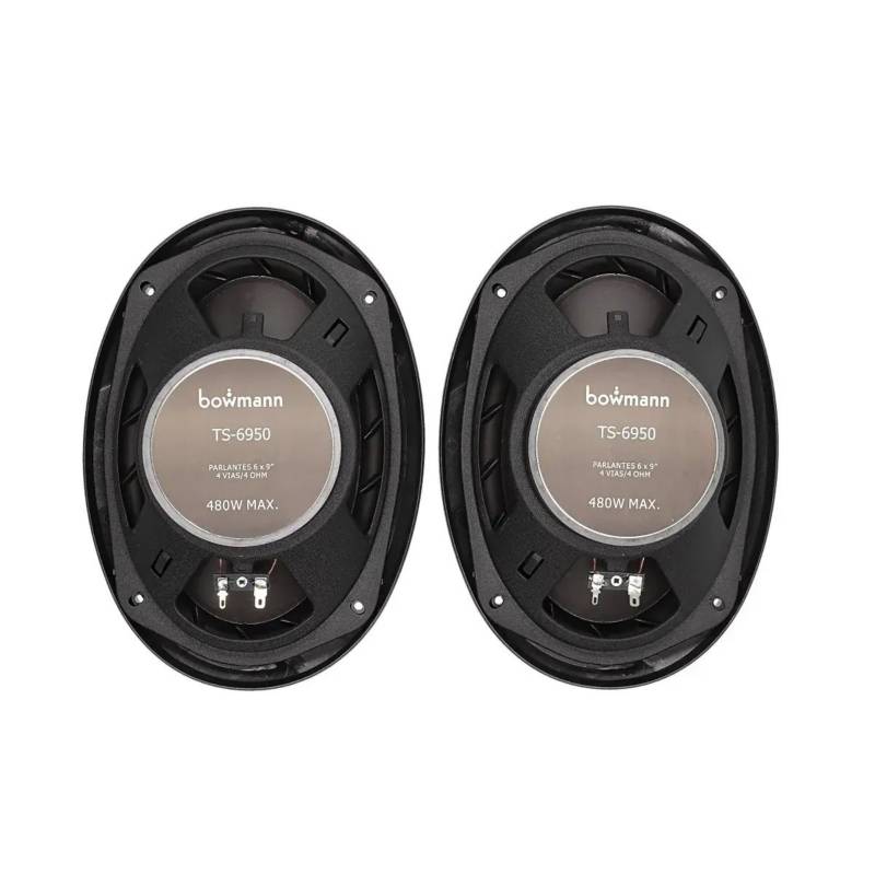 PARLANTES AUTO 6X9'' 4 VIAS 480 WATTS BOWMANN TS-6950 - 2