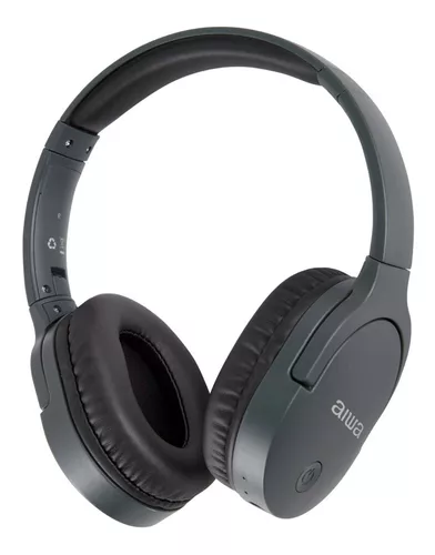 AUDIFONOS AIWA ON EAR BLUETOOTH  INALAMBRICO MICROFONO AWK11 GRIS - 1