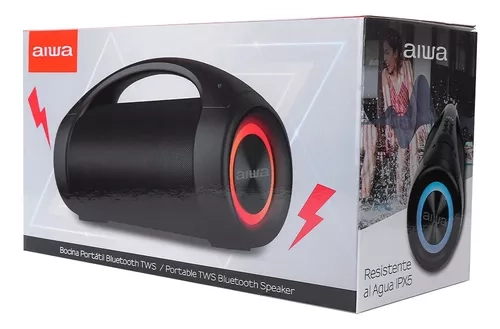 PARLANTE PORTÁTIL BLUETOOTH TWS USB BOOMBOX 25W AIWA AW-S600 - 6