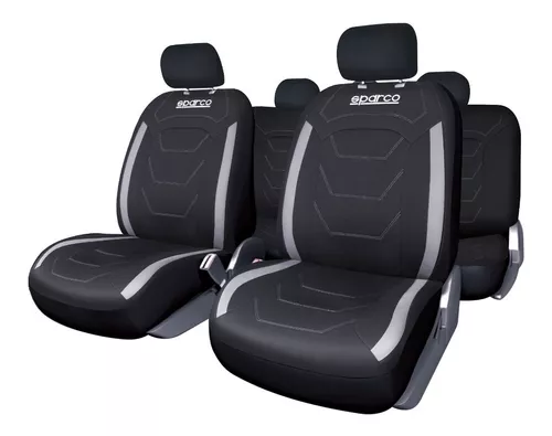 FUNDAS CUBREASIENTO SPARCO UNIVERSAL EN COLOR NEGRO POLIESTER 406 GRIS - 1