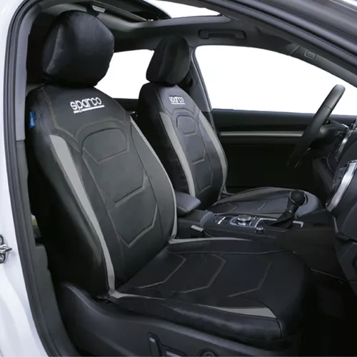 FUNDAS CUBREASIENTO SPARCO UNIVERSAL EN COLOR NEGRO POLIESTER 406 GRIS - 2