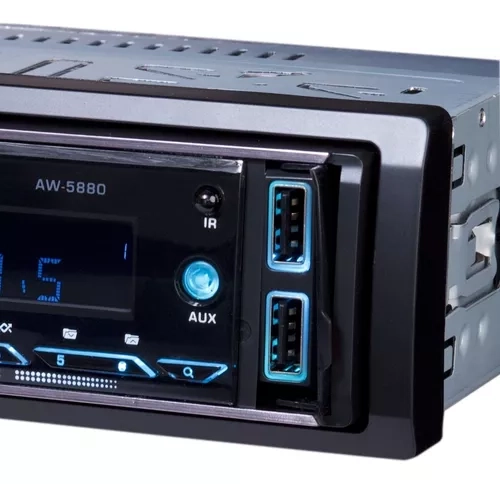 RADIO AUTO AIWA 1 DIN BLUETOOTH USB X2 RADIO FM AW-5880T - 3