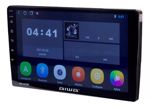 RADIO AUTO ANDROID CON PANTALLA TACTIL SLIM HD 9' WIFI GPS AW-A900BS - 2