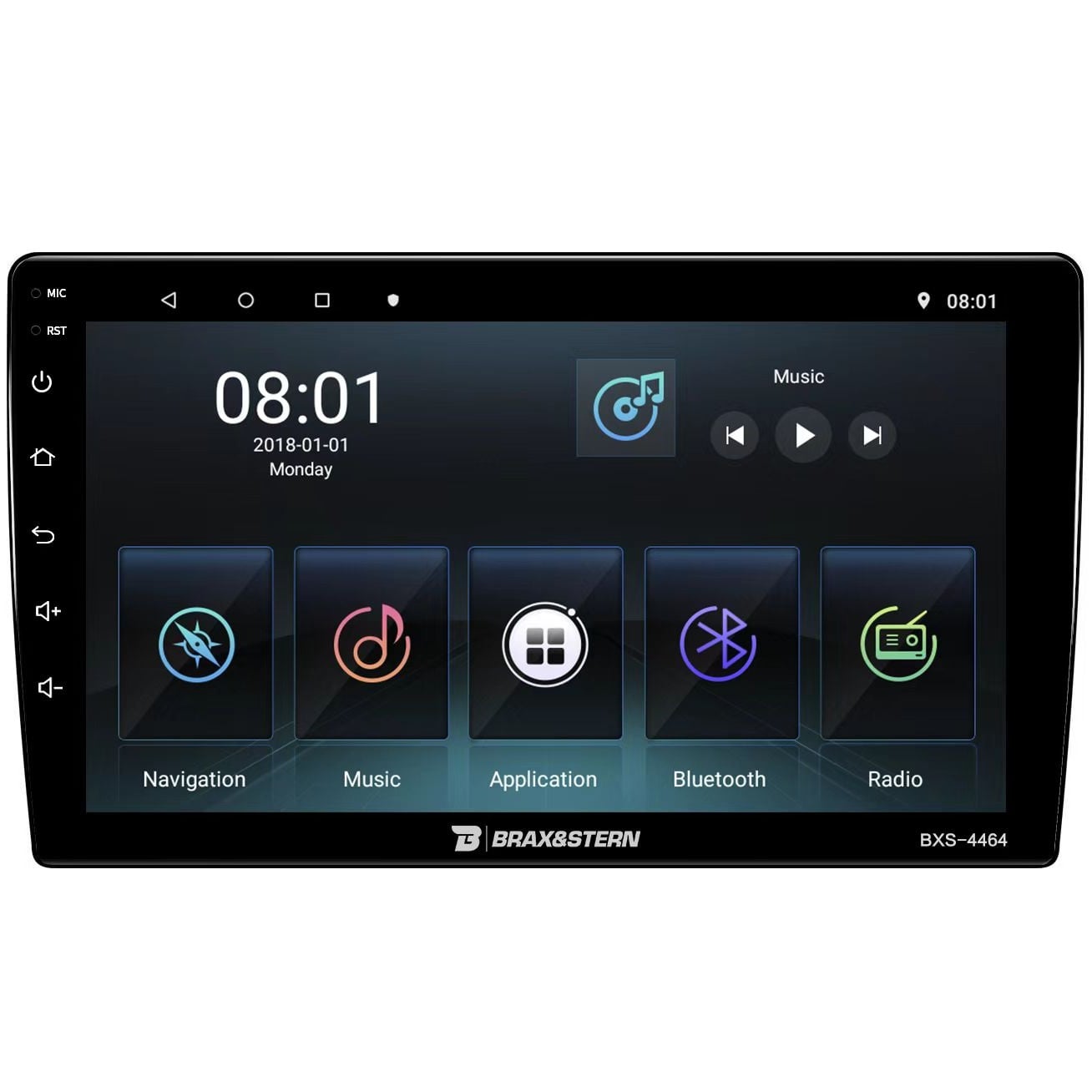 RADIO AUTO ANDROID 2 DIN HD 9'' 2GB RAM WIFI GPS BXS-4464