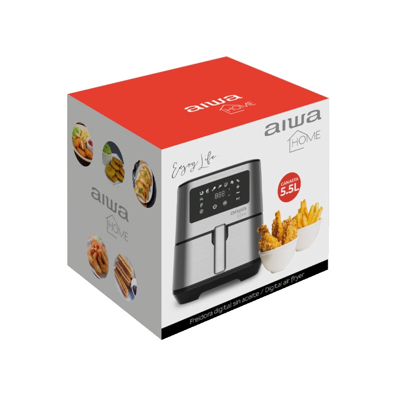 FREIDORA DE AIRE AIWA DIGITAL MULTIFUNCIONAL 5.5LTS AW-FT22 - 4