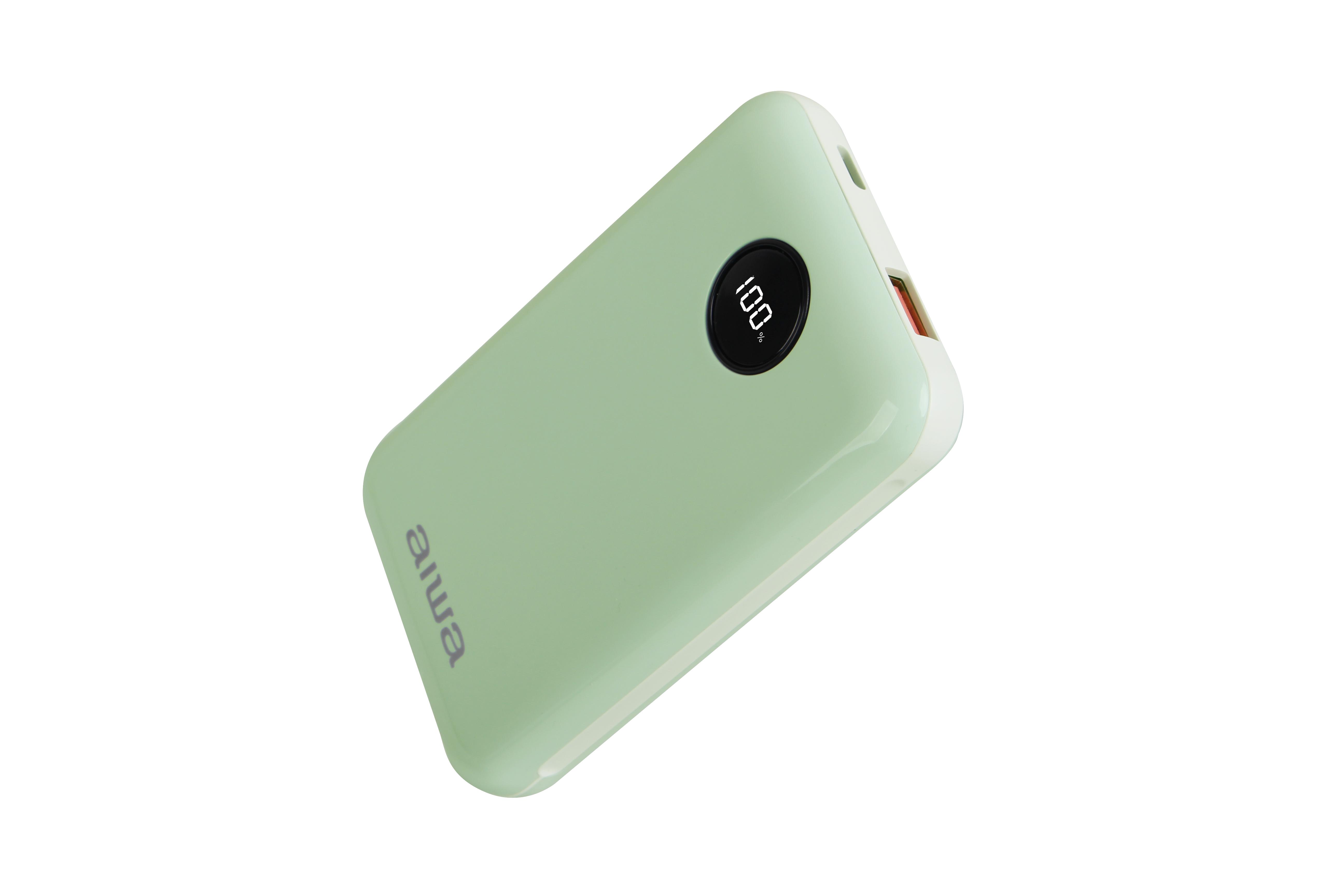 AIWA CARGADOR BATERÍA EXTERNA POWER BANK 10.000 MAH AIWA PAW-300 CELESTE