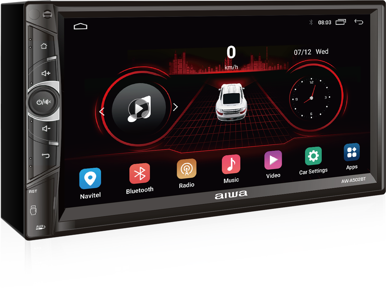 RADIO AUTO AIWA AW-A502BT 2 DIN ANDROID TOUCH HD DE 7'' - 2