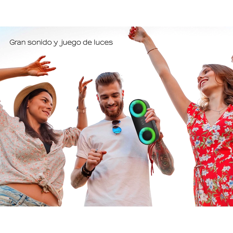 PARLANTE PORTÁTIL BLUETOOTH AIWA 20W IPX5 RADIO FM AW-SJ215 - 5