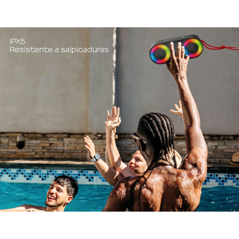 PARLANTE PORTÁTIL BLUETOOTH AIWA 20W IPX5 RADIO FM AW-SJ215 - 6