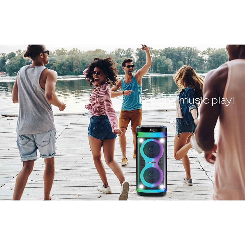 PARLANTE BLUETOOTH AIWA AWPOH4D PORTATIL KARAOKE TWS LED AW-POH4D - 6