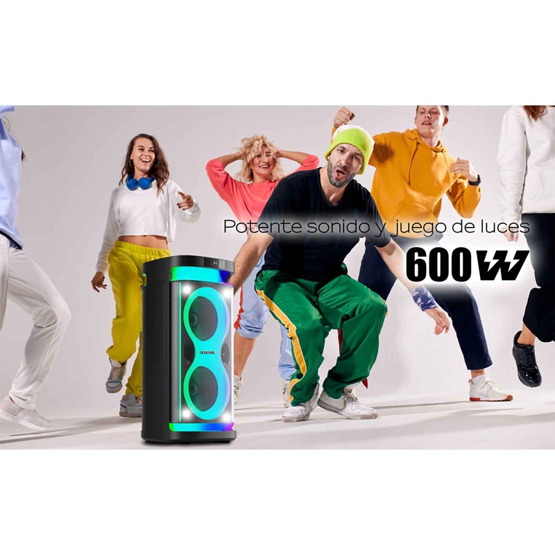 PARLANTE BLUETOOTH AIWA AWPOH4D PORTATIL KARAOKE TWS LED AW-POH4D - 7