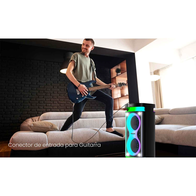 PARLANTE BLUETOOTH AIWA AWPOH4D PORTATIL KARAOKE TWS LED AW-POH4D - 10