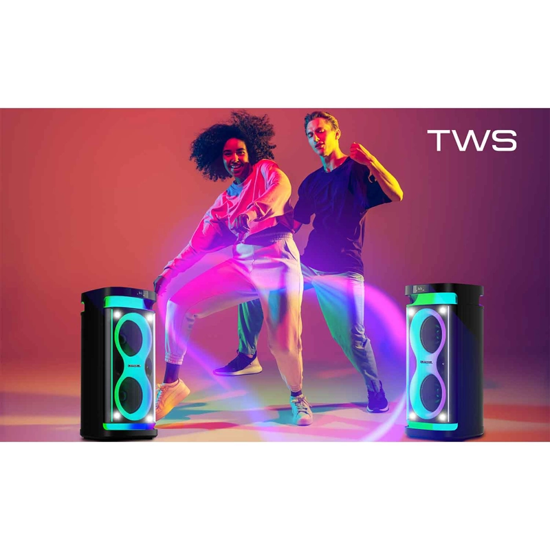 PARLANTE BLUETOOTH AIWA AWPOH4D PORTATIL KARAOKE TWS LED AW-POH4D - 12