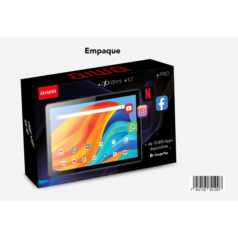 TABLET AIWA ANDROID 10'' RAM 4GB ROM 64GB HD 1080P AWTHA1001 - 11