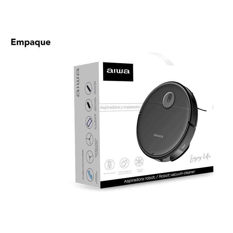 ASPIRADORA Y TRAPEADORA ROBOT AIWA LIMPIA PISO AW-AMI5 - 8