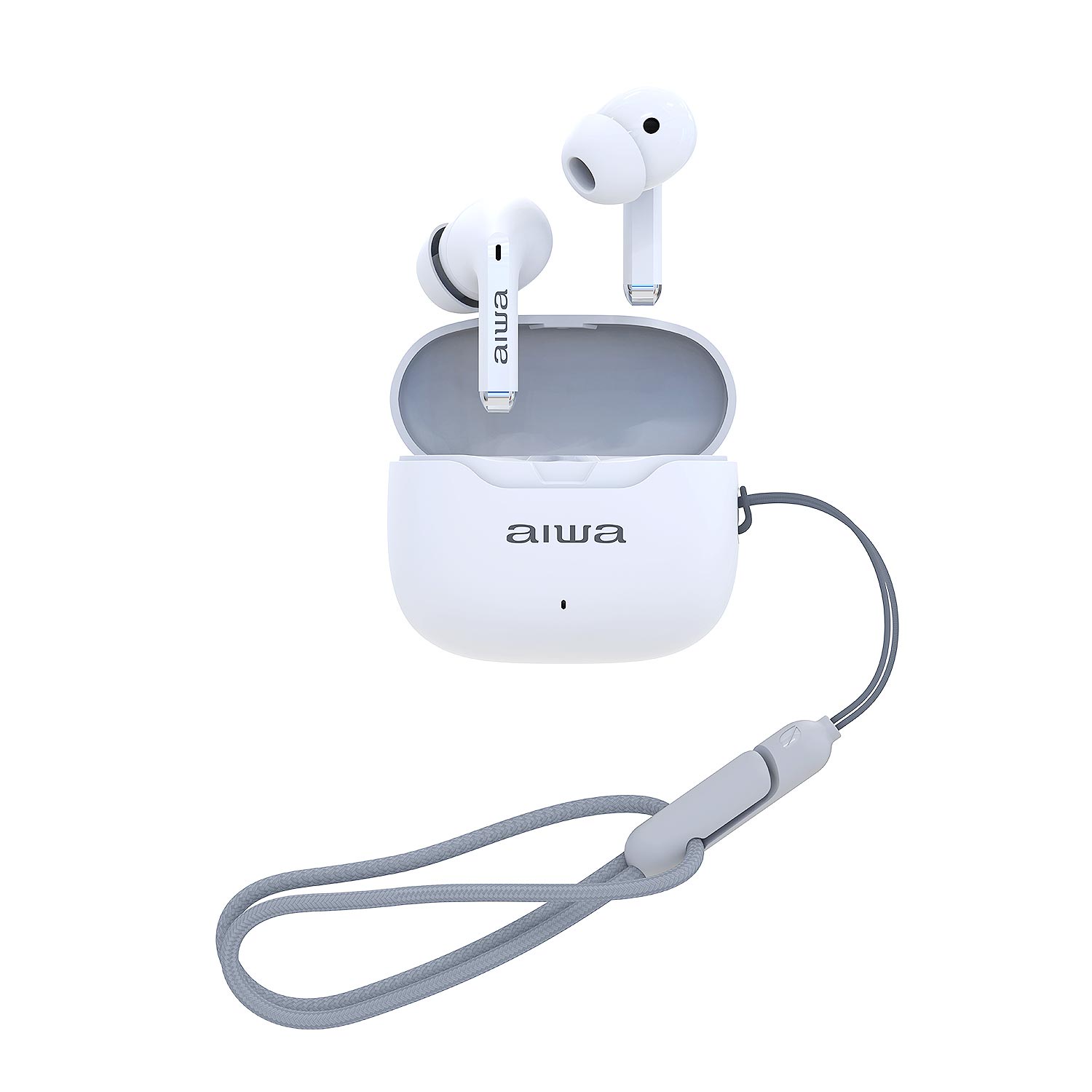 AUDÍFONO AIWA TACTIL CON CANCELACIÓN DE RUIDO AW-TWSG50ANC BLANCO - 2
