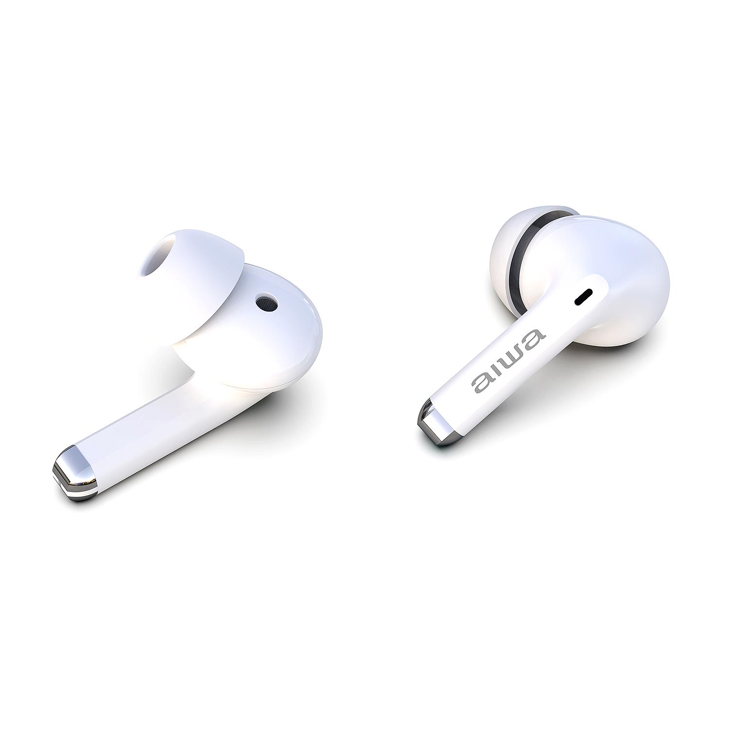 AUDÍFONO AIWA TACTIL CON CANCELACIÓN DE RUIDO AW-TWSG50ANC BLANCO - 4