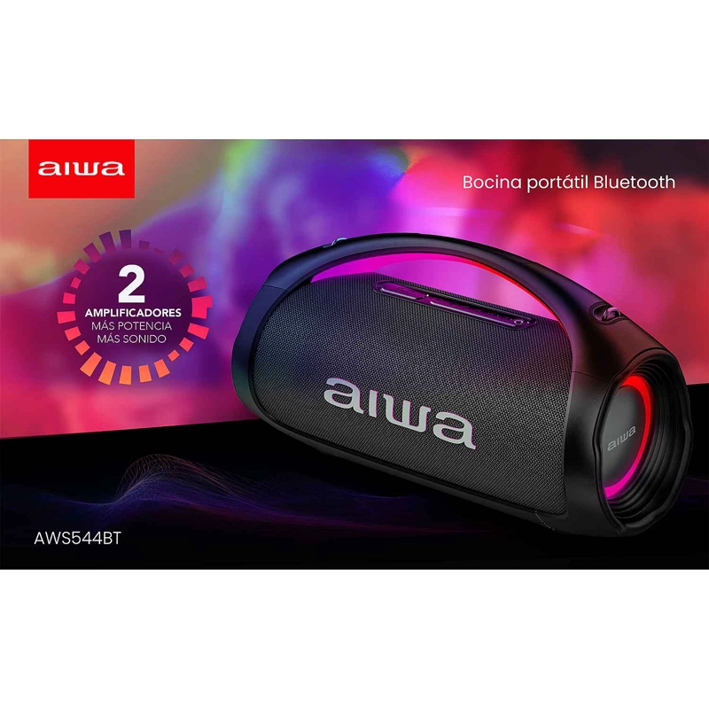 PARLANTE PORTATIL BLUETOOTH AIWA IPX6 CON TWS 110W AW-S544BT - 5