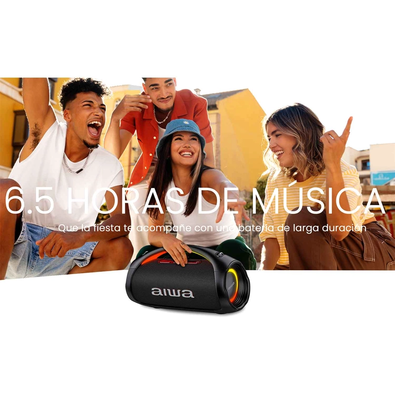 PARLANTE PORTATIL BLUETOOTH AIWA IPX6 CON TWS 110W AW-S544BT - 8