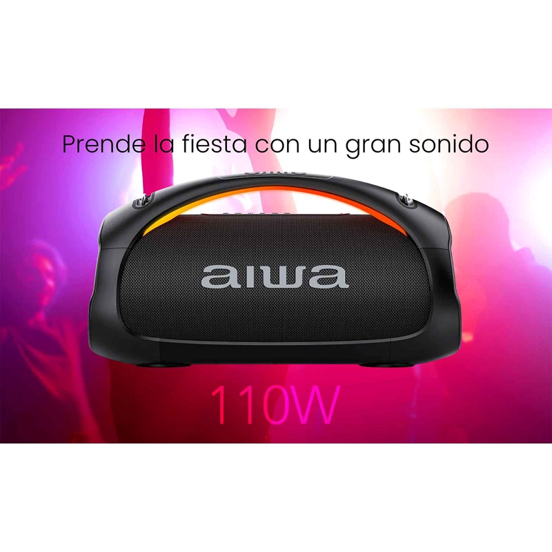 PARLANTE PORTATIL BLUETOOTH AIWA IPX6 CON TWS 110W AW-S544BT - 9