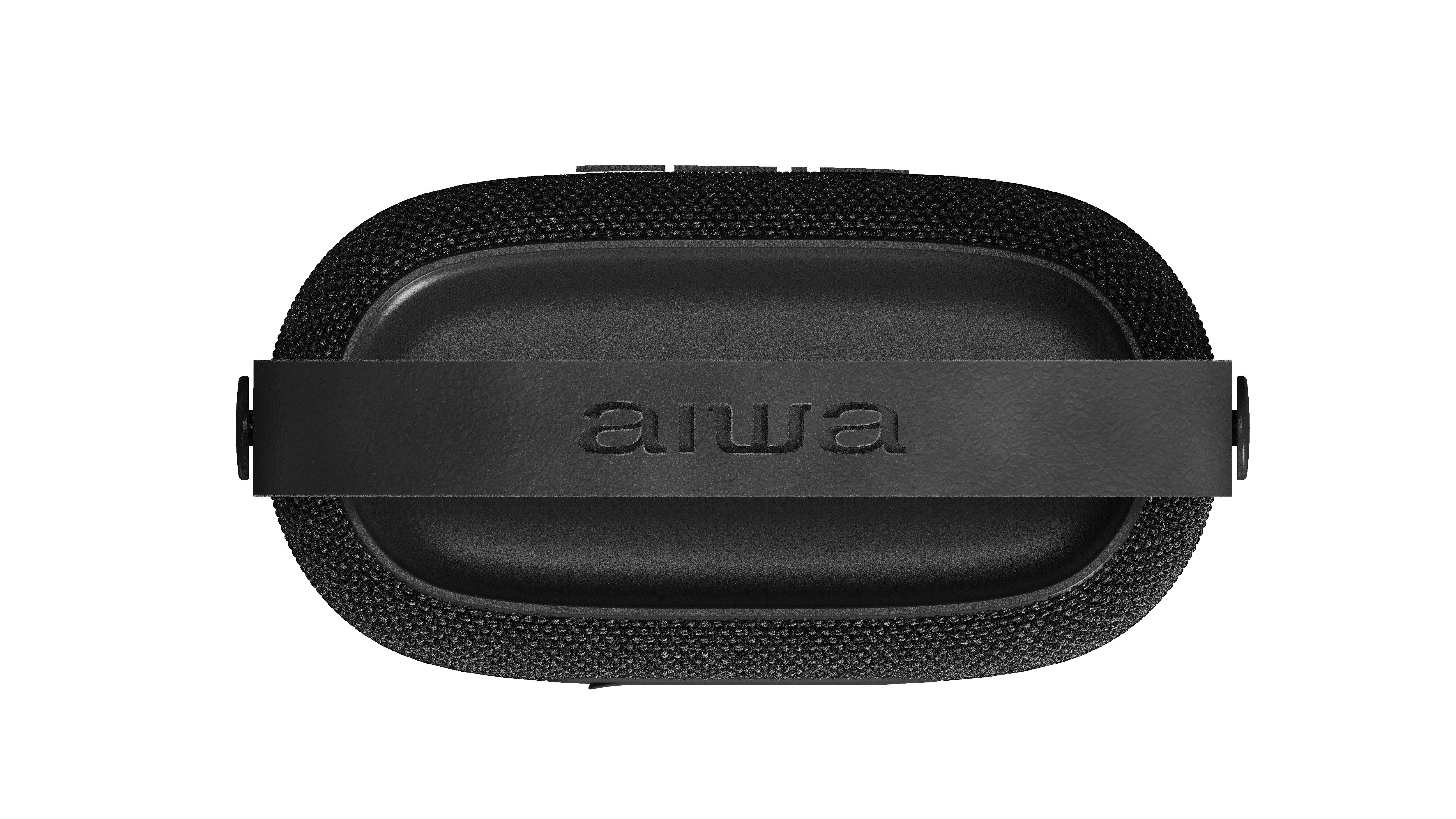 PARLANTE BLUETOOTH PORTÁTIL AIWA 7W CON LUZ AWS-S70BT NEGRO - 4