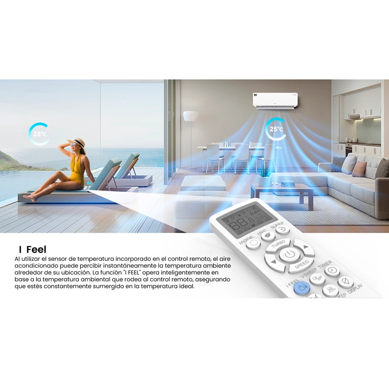 AIRE ACONDICIONADO AIWA SPLIT INVERTER 24000BTU AW-24INVG - 6