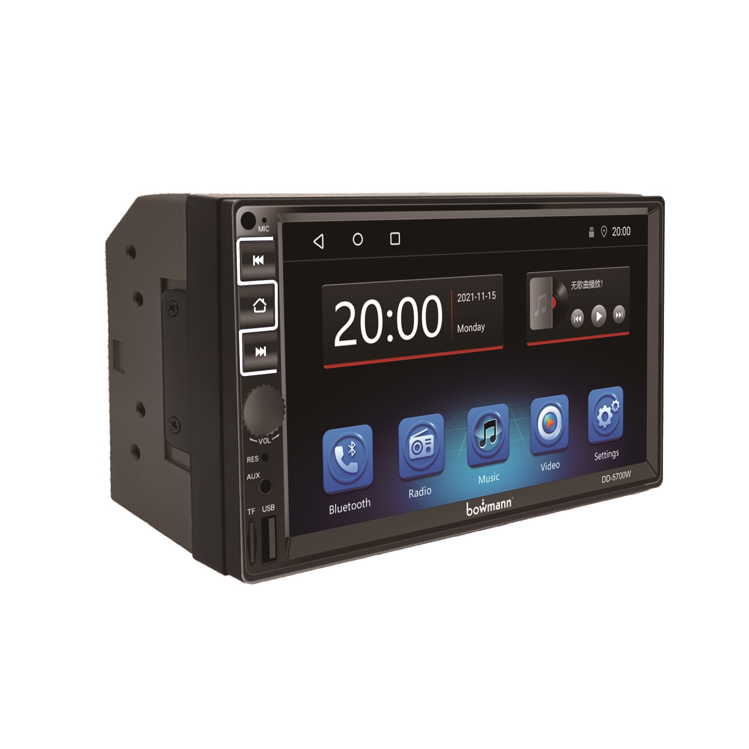 RADIO AUTO BOWMANN 2 DIN 7'' HD CARPLAY INALAMBRICO DD-5700W - 2