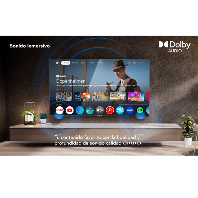 SMART TV AIWA 70'' 4K ULTRA HD QLED GOOGLE TV AW-70B4QFG - 9