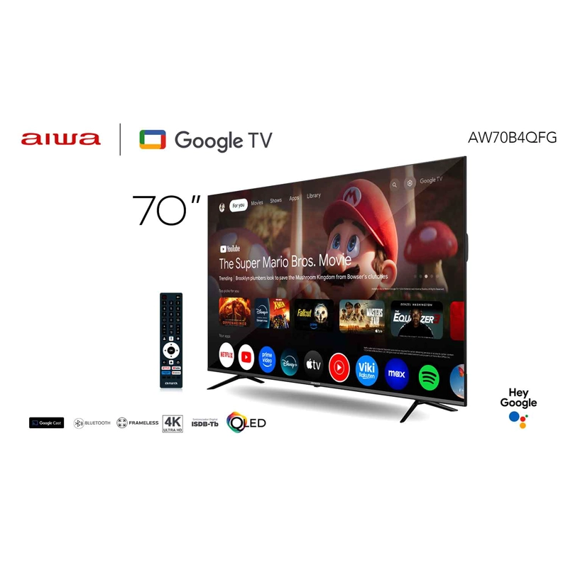 SMART TV AIWA 70'' 4K ULTRA HD QLED GOOGLE TV AW-70B4QFG - 11