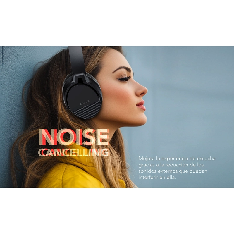 AUDÍFONOS BLUETOOTH AIWA TÁCTIL NOISE CANCELLING AW-ANC2040 - 8