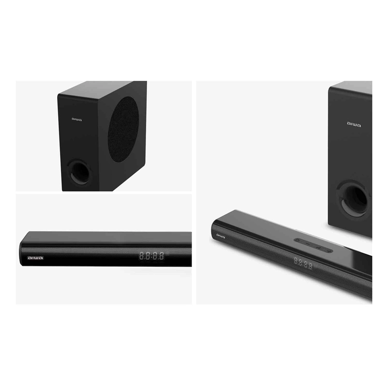 BARRA DE SONIDO AIWA HOME THEATERS 80W 2.1CH AW-SBHC800W - 6