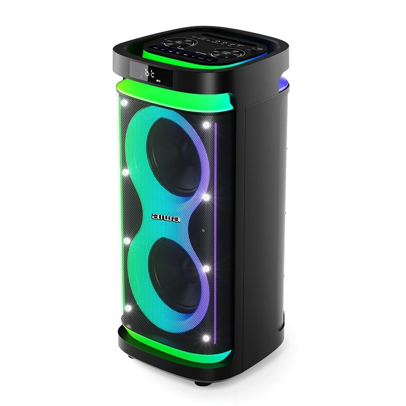 PARLANTE BLUETOOTH PORTATIL AIWA KARAOKE TWS LED AW-POH5D - 1