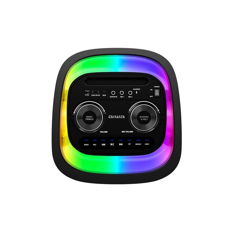 PARLANTE BLUETOOTH PORTATIL AIWA KARAOKE TWS LED AW-POH5D - 7