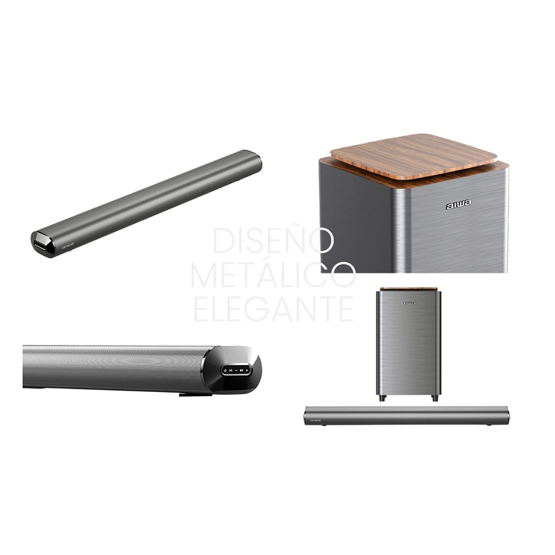 HOME THEATERS SOUNDBAR SUBWOOFER BLUETOOTH AIWA AW-SBH23WW - 14