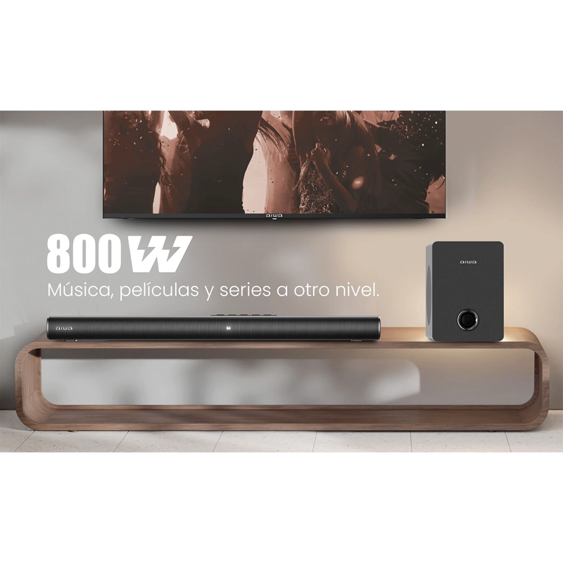 HOME THEATERS SOUNDBAR SUBWOOFER BLUETOOTH AIWA AW-SBH16 - 10