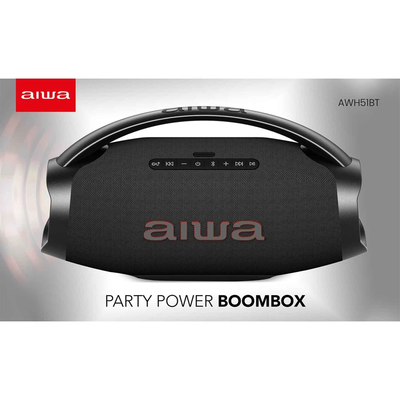 PARLANTE PORTATIL BLUETOOTH AIWA IPX6 CON TWS 130W AW-H51BT - 11
