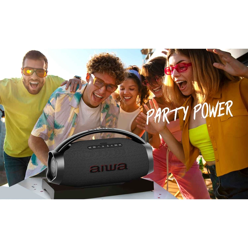 PARLANTE PORTATIL BLUETOOTH AIWA IPX6 CON TWS 130W AW-H51BT - 12