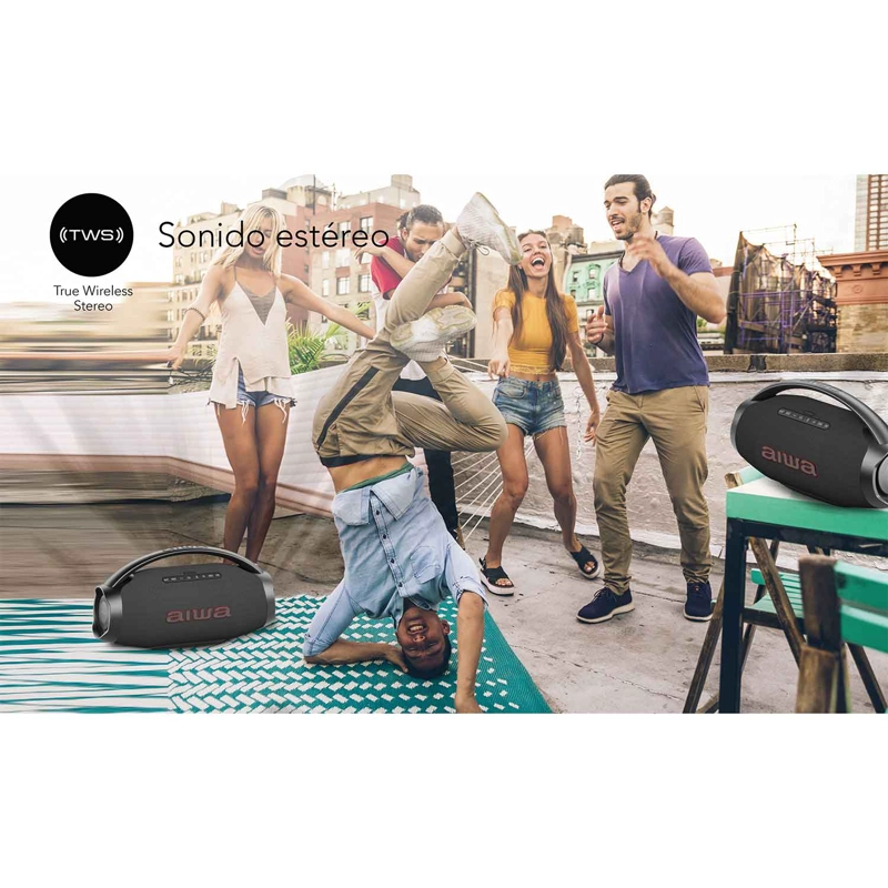 PARLANTE PORTATIL BLUETOOTH AIWA IPX6 CON TWS 130W AW-H51BT - 14