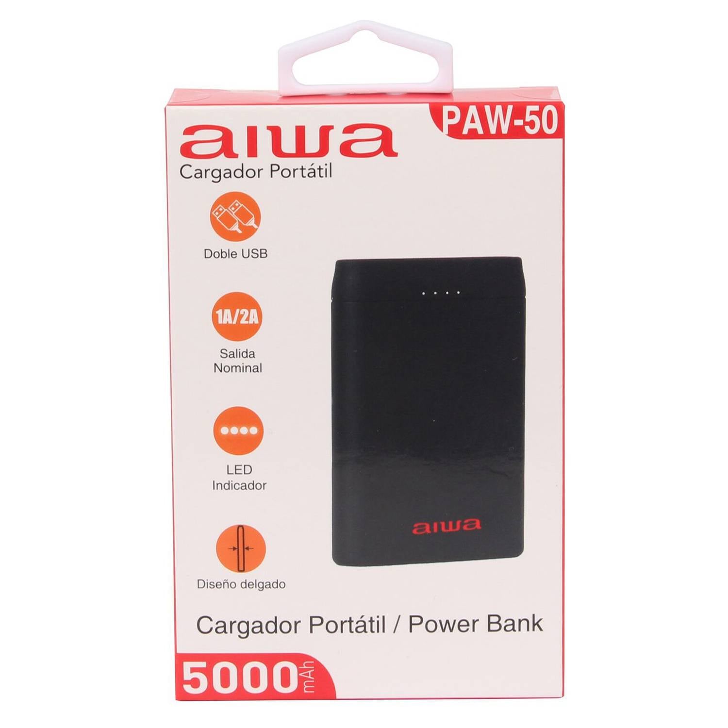 POWER BANK AIWA CARGADOR PORTATIL PAW-50 - 3