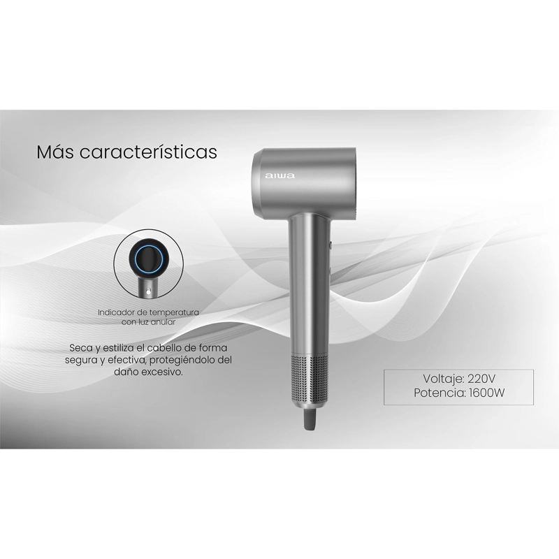 SECADOR DE PELO AIWA PROFESIONAL ALTA VELOCIDAD AW-WH23 - 11