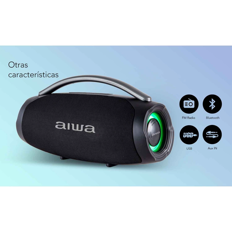 PARLANTE BLUETOOTH BOOMBOX AIWA 70W FUNCION TWS AW-B403 - 5