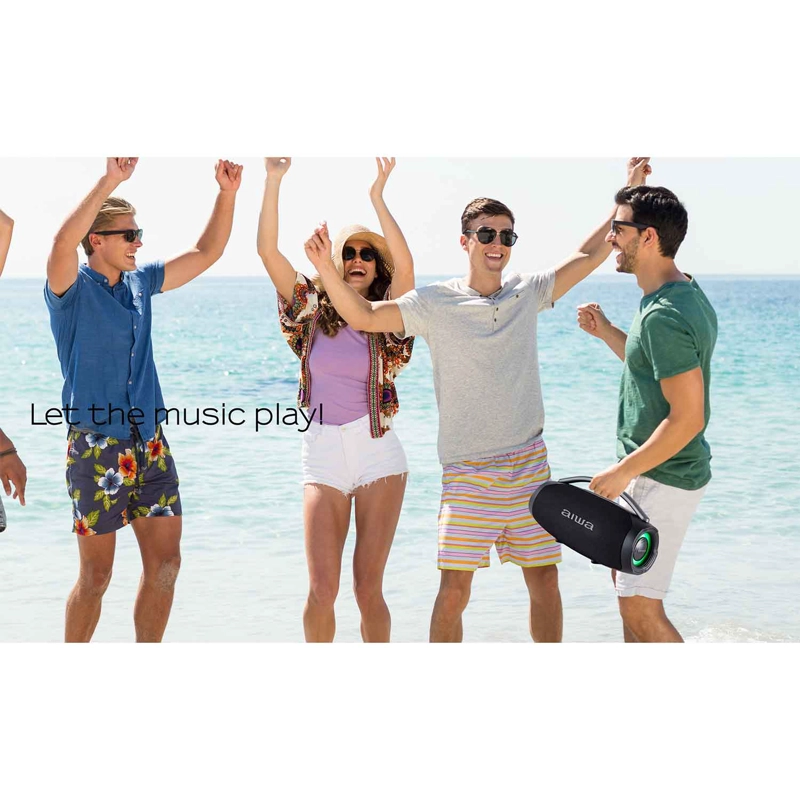 PARLANTE BLUETOOTH BOOMBOX AIWA 70W FUNCION TWS AW-B403 - 13