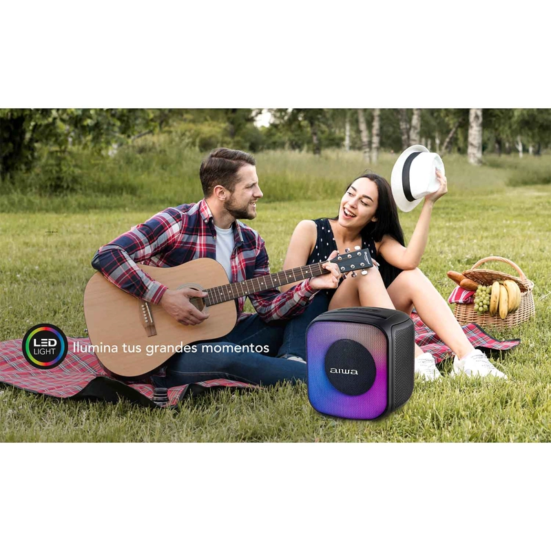 PARLANTE BLUETOOTH AIWA PORTATIL 40W CON FUNCION TWS AW-B81 - 13