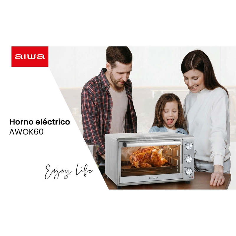 HORNO ELE CTRICO AIWA 60 LITROS 2200W AW-OK60 - 4