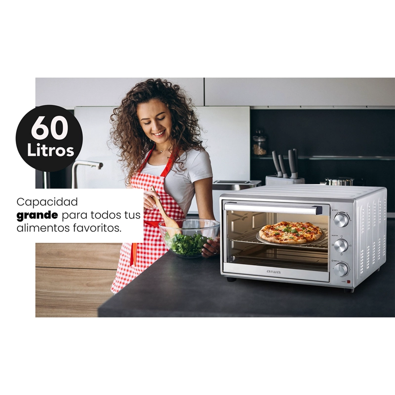 HORNO ELE CTRICO AIWA 60 LITROS 2200W AW-OK60 - 5