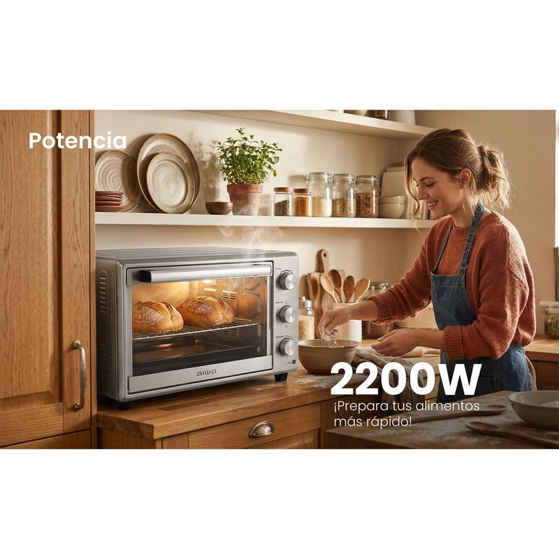 HORNO ELE CTRICO AIWA 60 LITROS 2200W AW-OK60 - 7